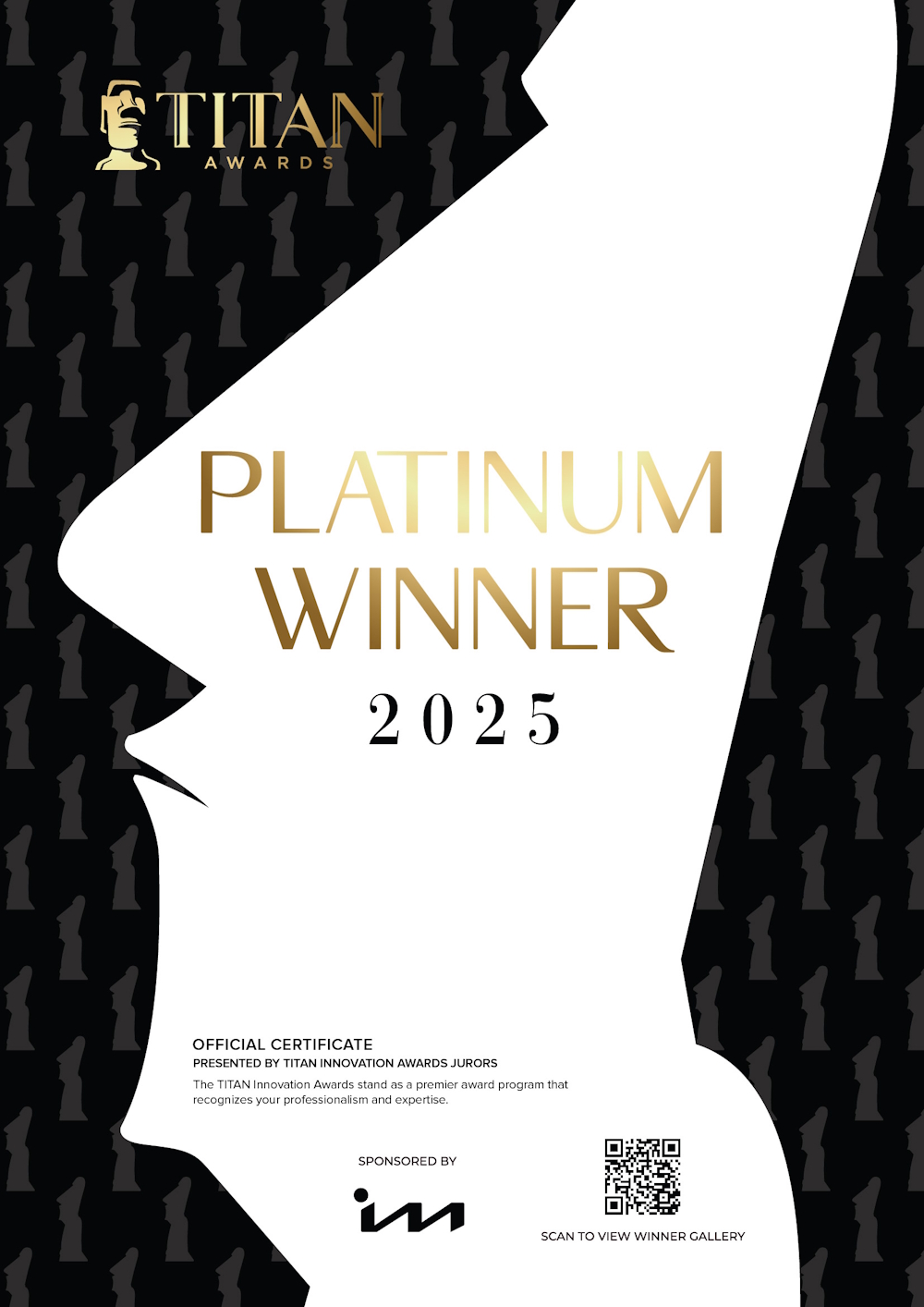 TITAN Innovation Awards Certificate