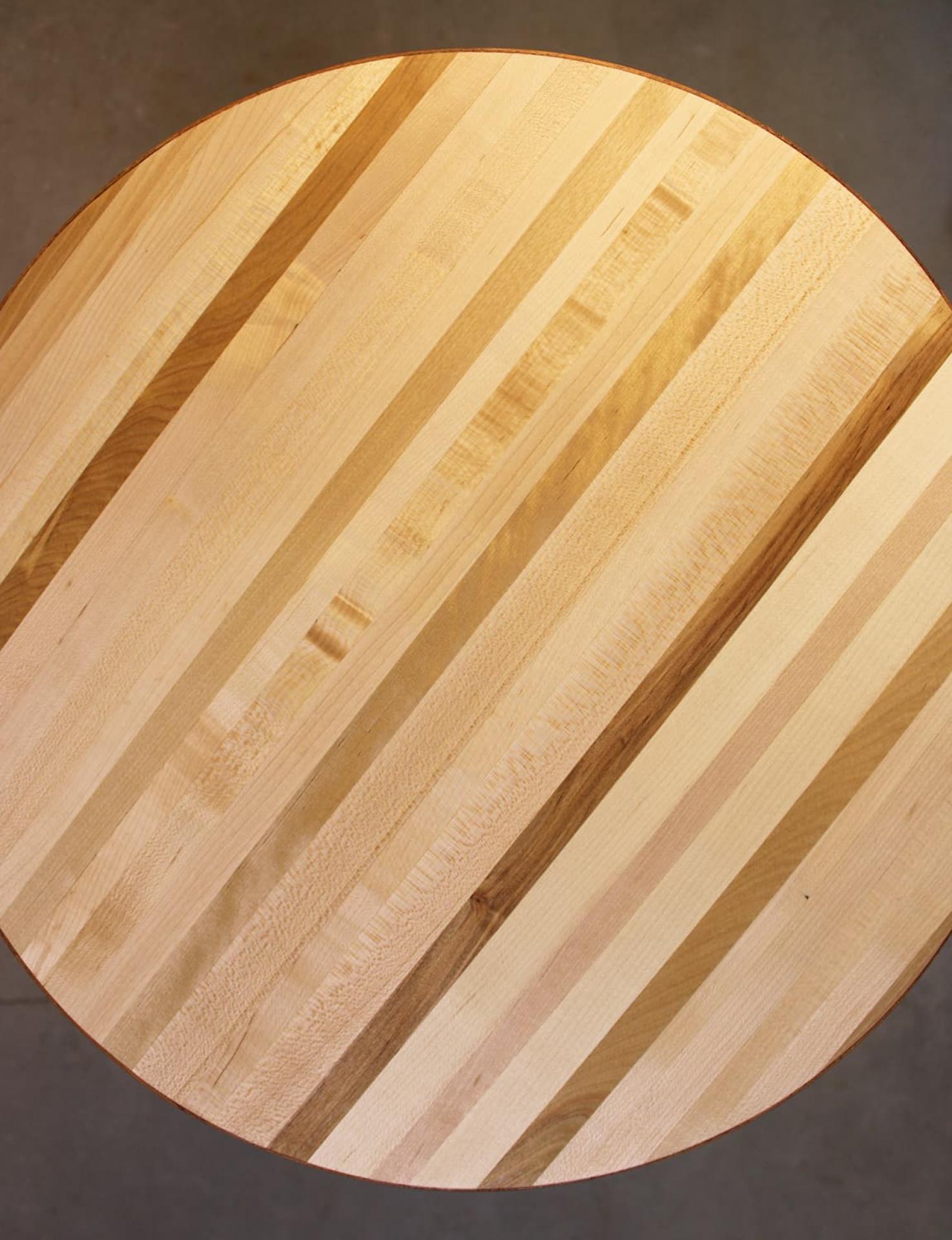 Side Table With Live Edge X Base