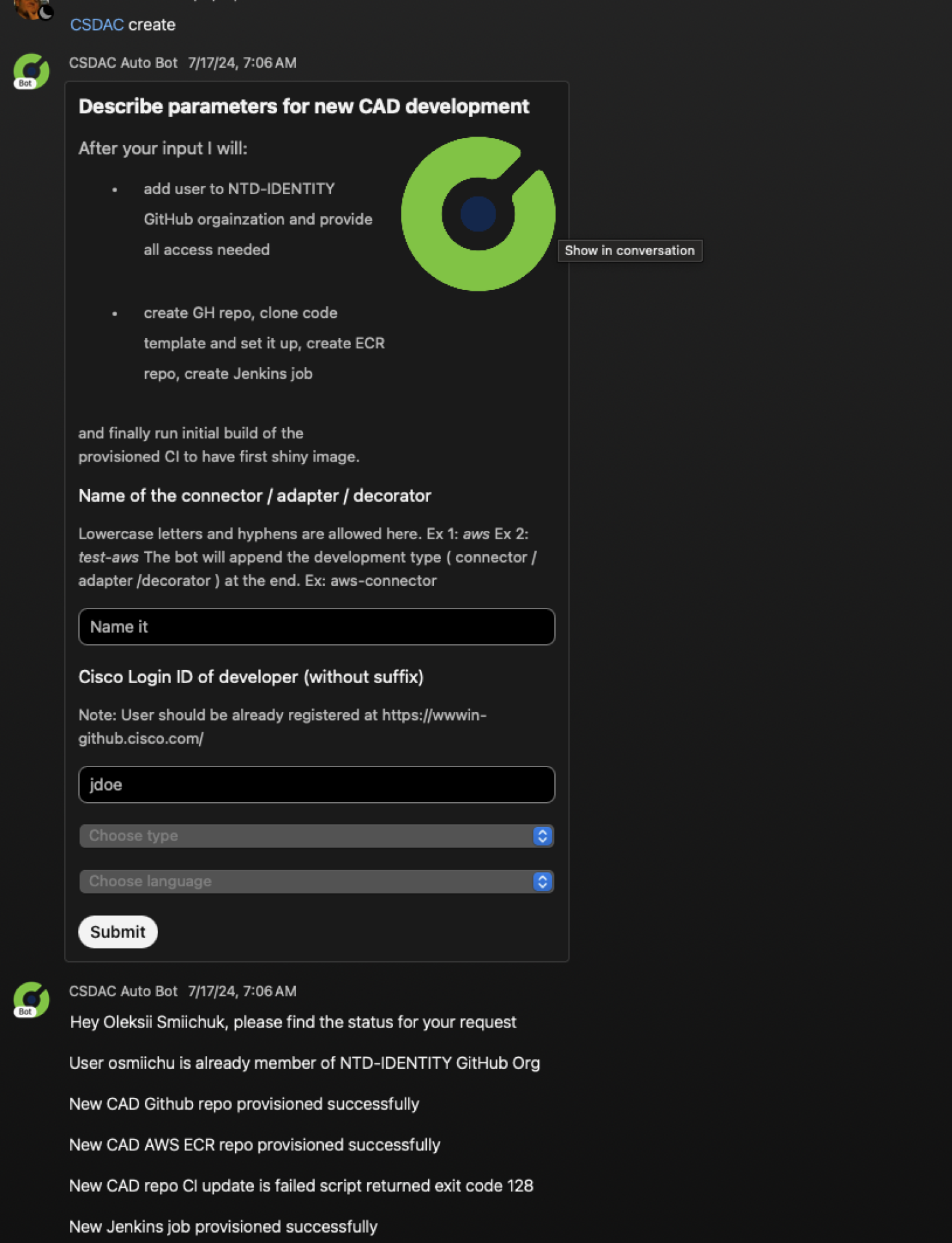Cisco Security Development Framework (CAD framework)