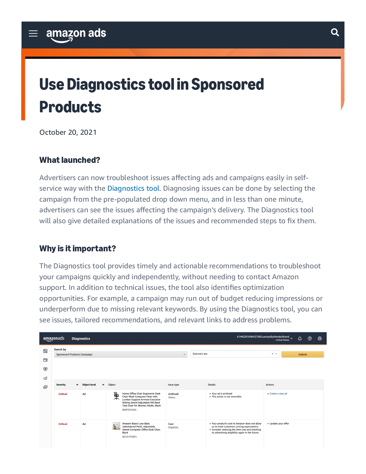 Transforming Ad Campaign Transparency with Ad Diagnostics Tool