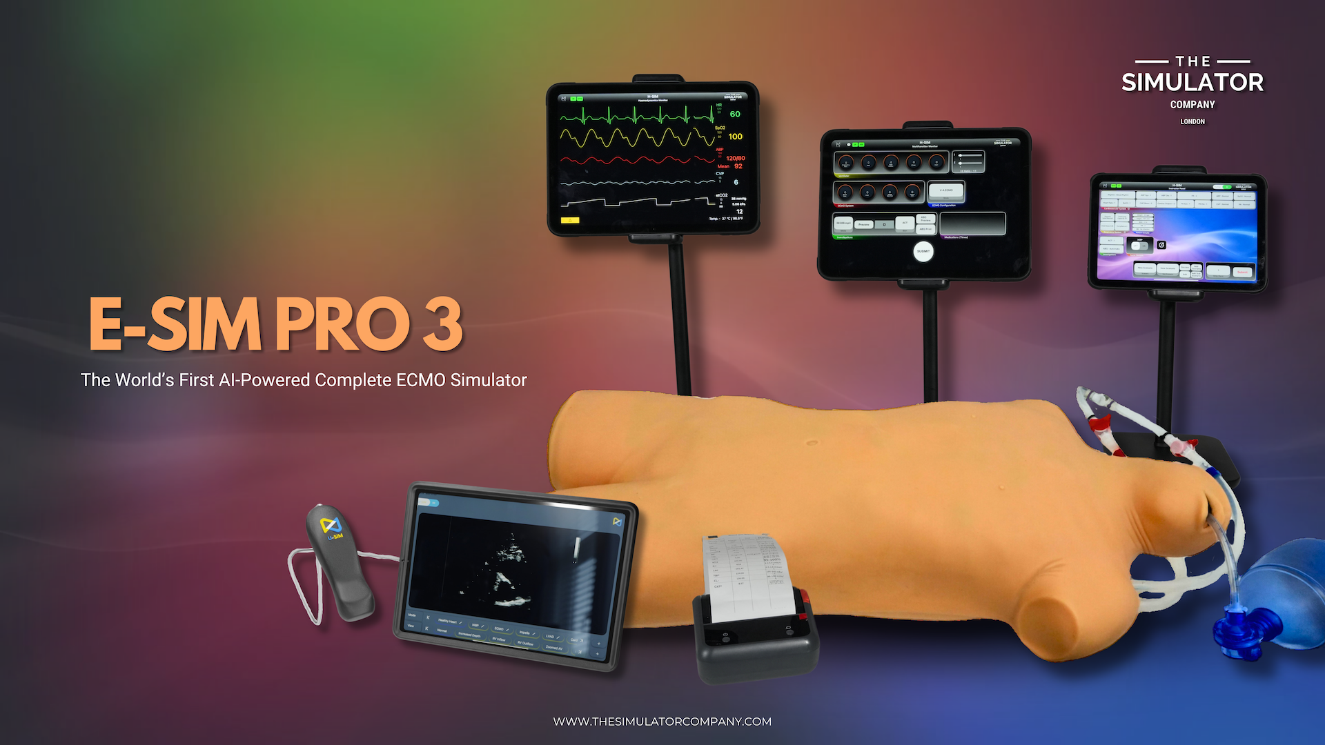 E‑SIM Pro 3: The World’s First AI‑Powered ECMO Simulation System
