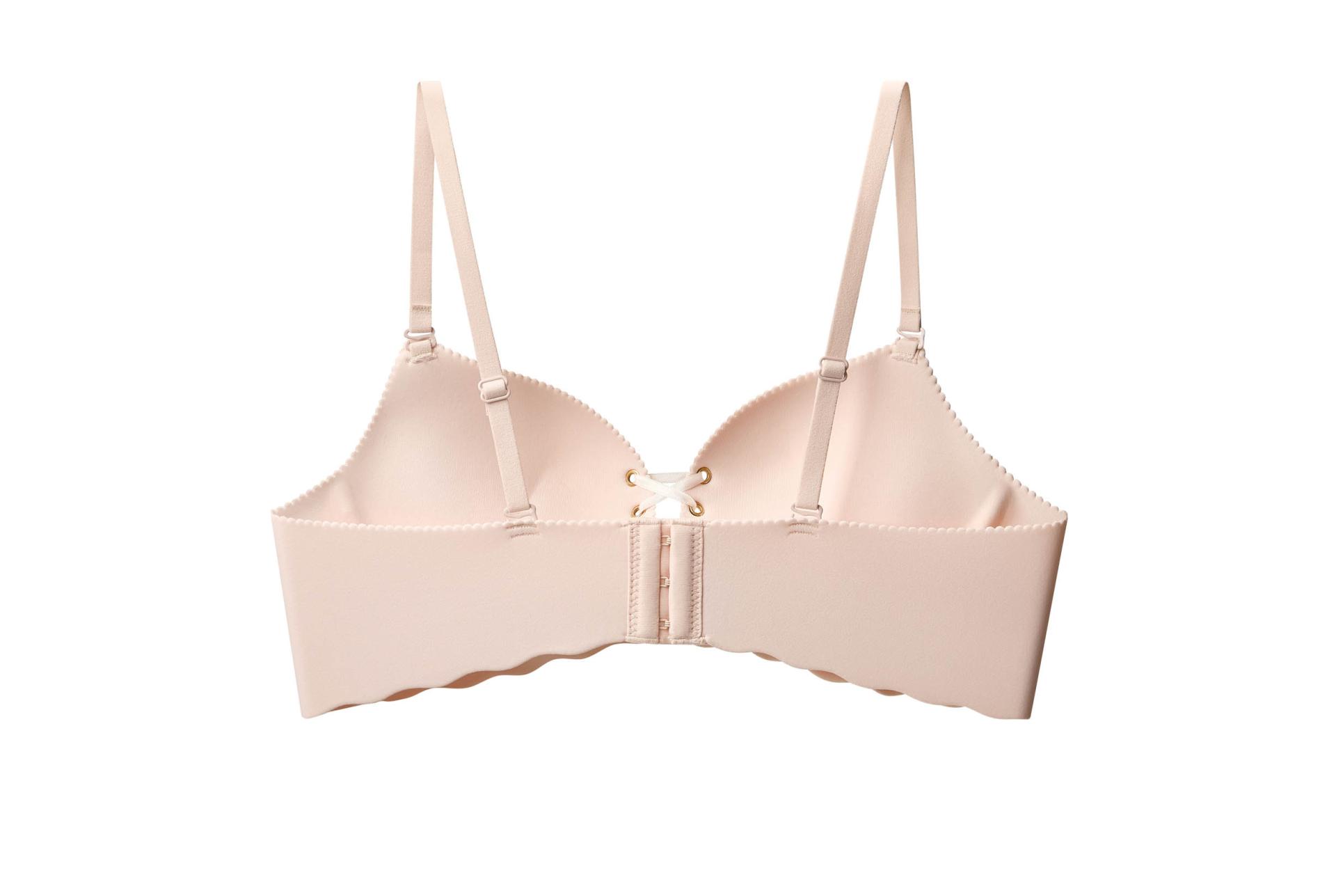JIANDANPAI Adjustable Lace-Up Push-Up Bra