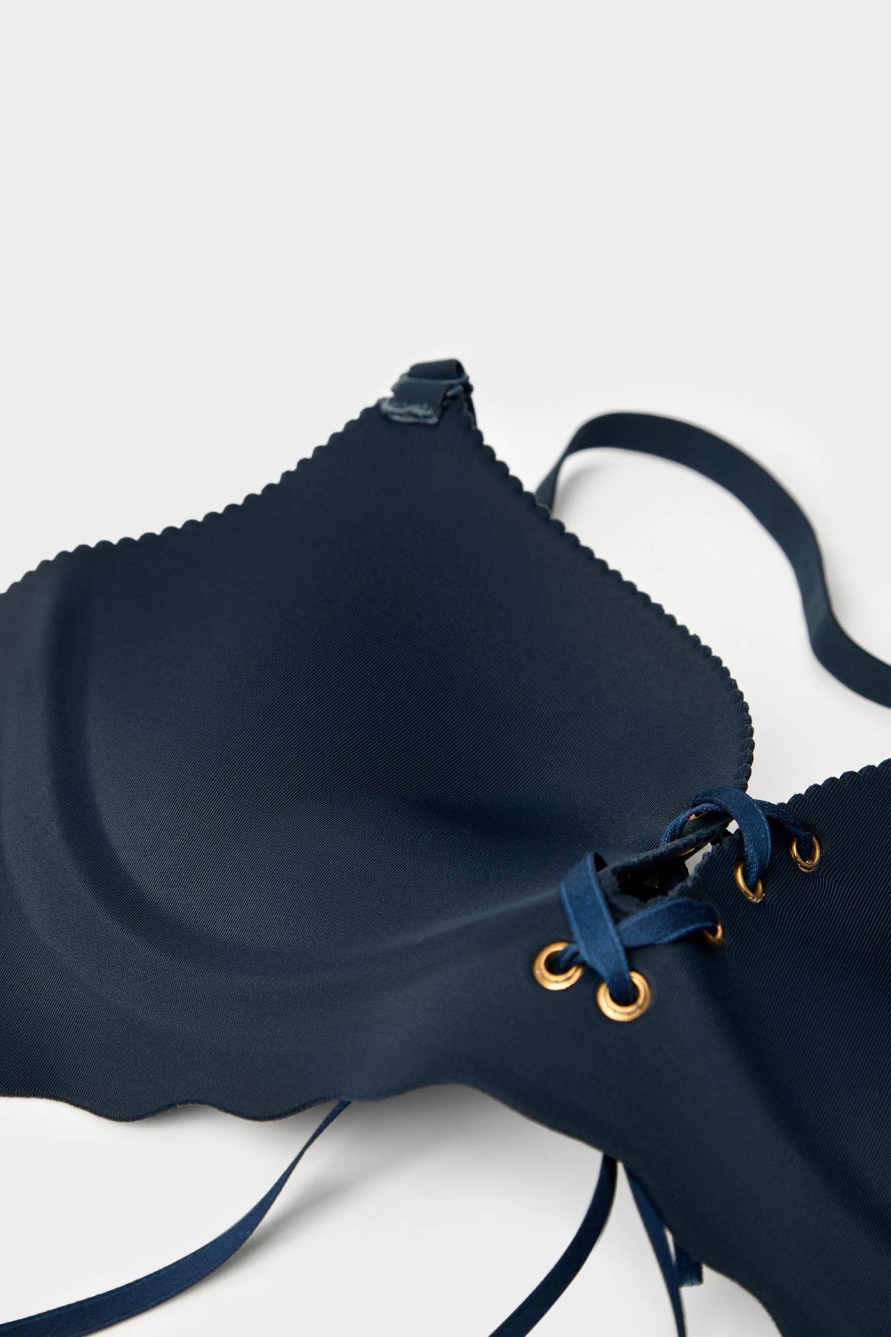 JIANDANPAI Adjustable Lace-Up Push-Up Bra