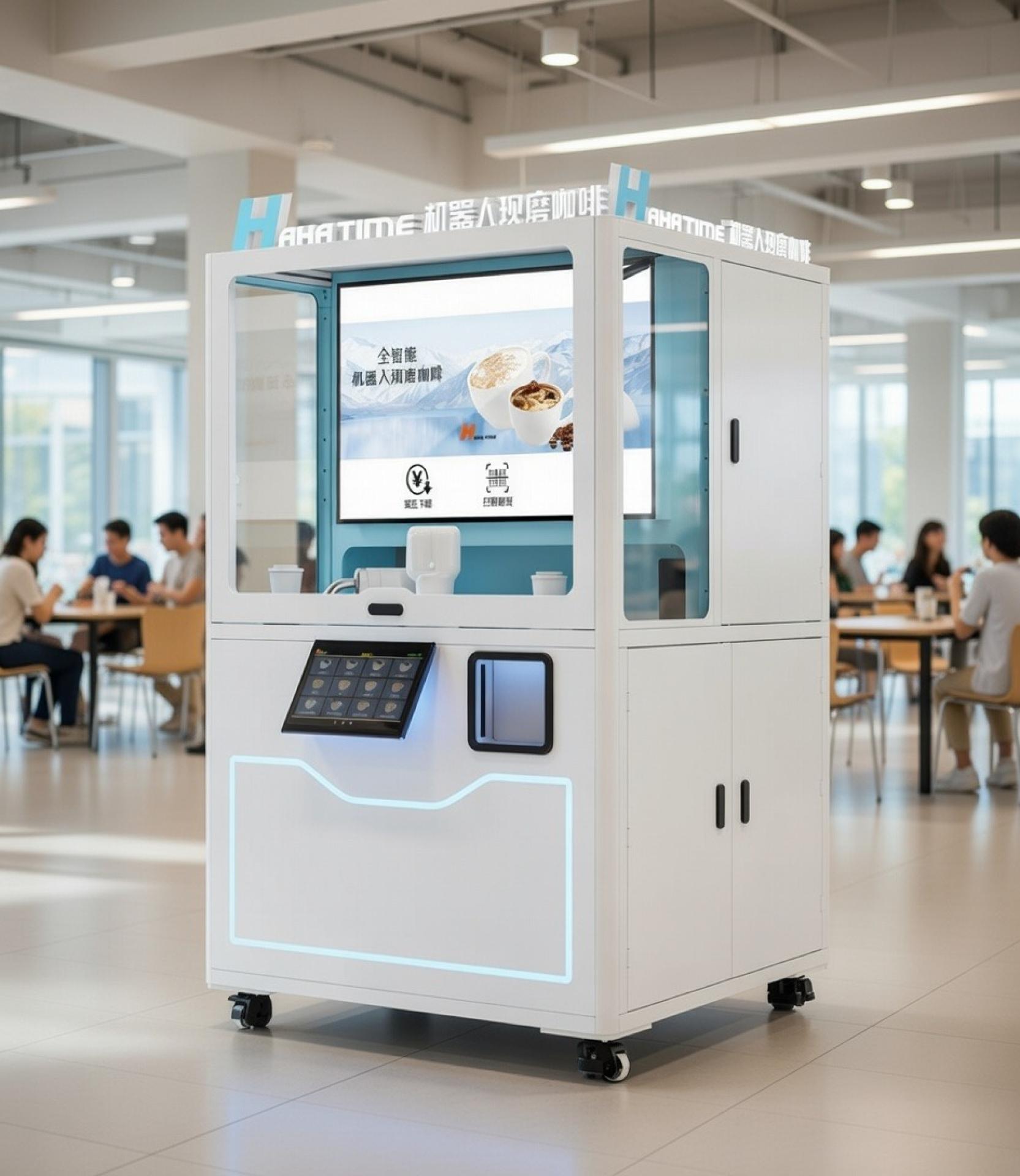 Fully Automated AI Robot Beverage Kiosk