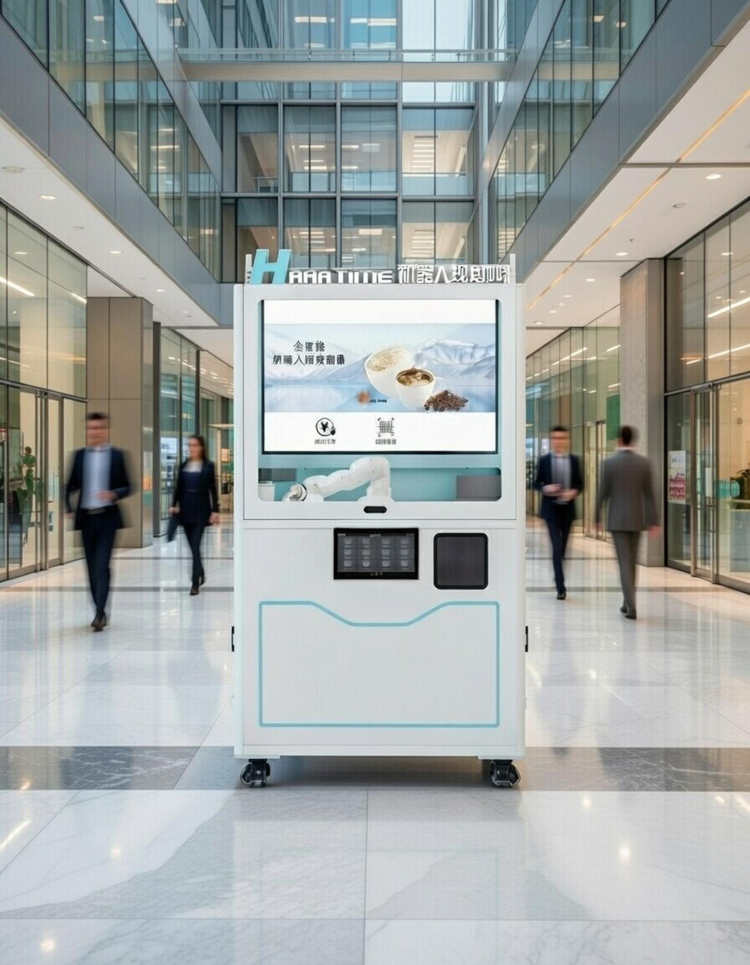 Fully Automated AI Robot Beverage Kiosk