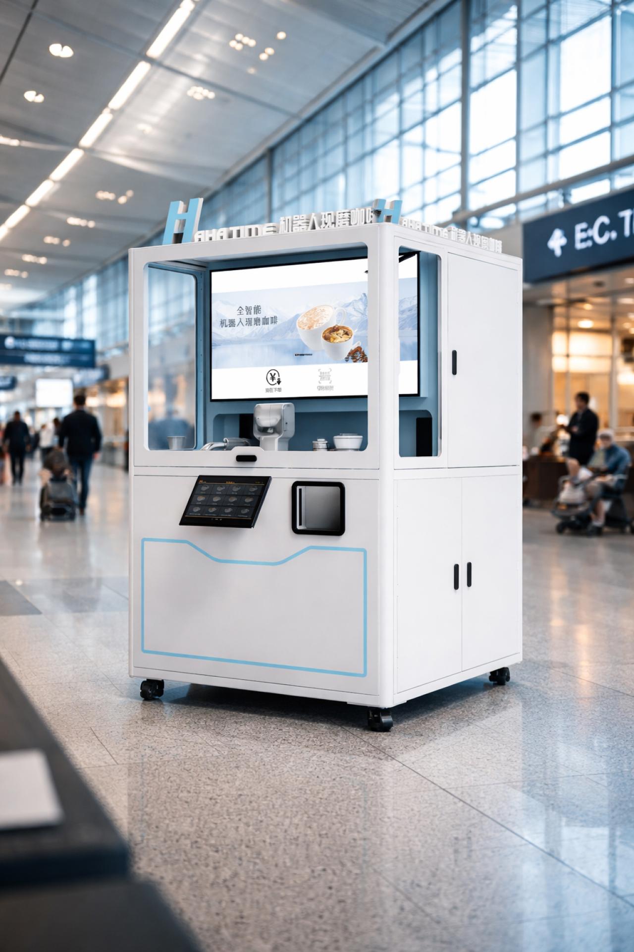 Fully Automated AI Robot Beverage Kiosk