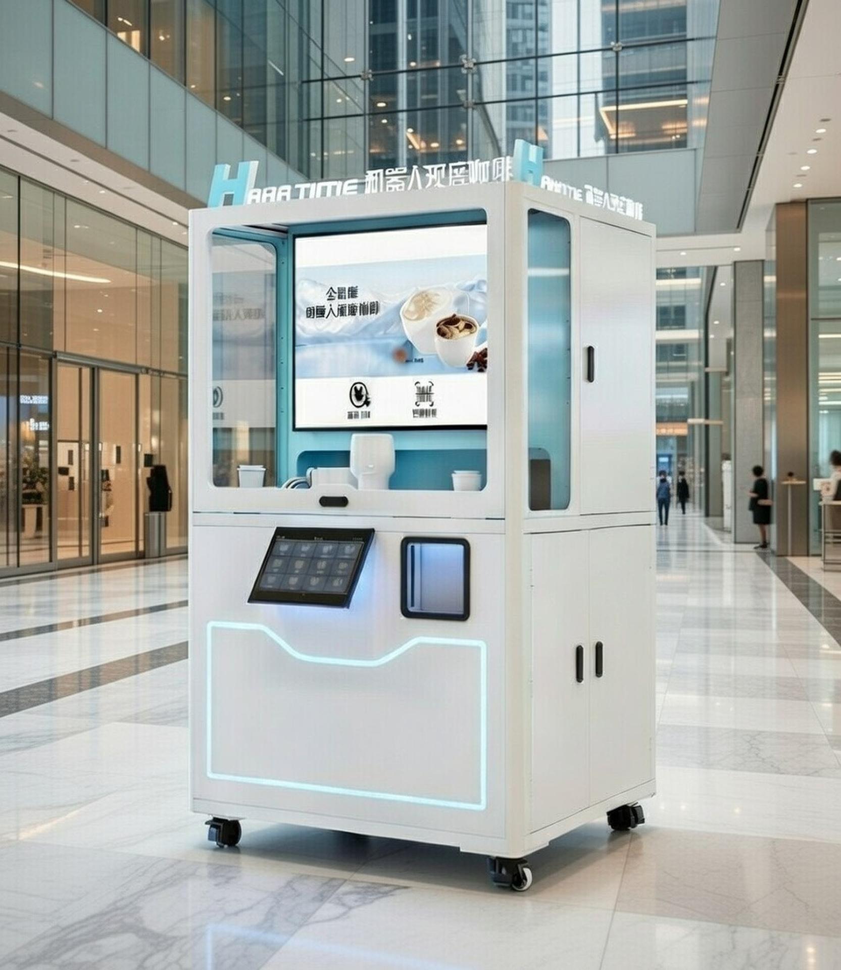 Fully Automated AI Robot Beverage Kiosk