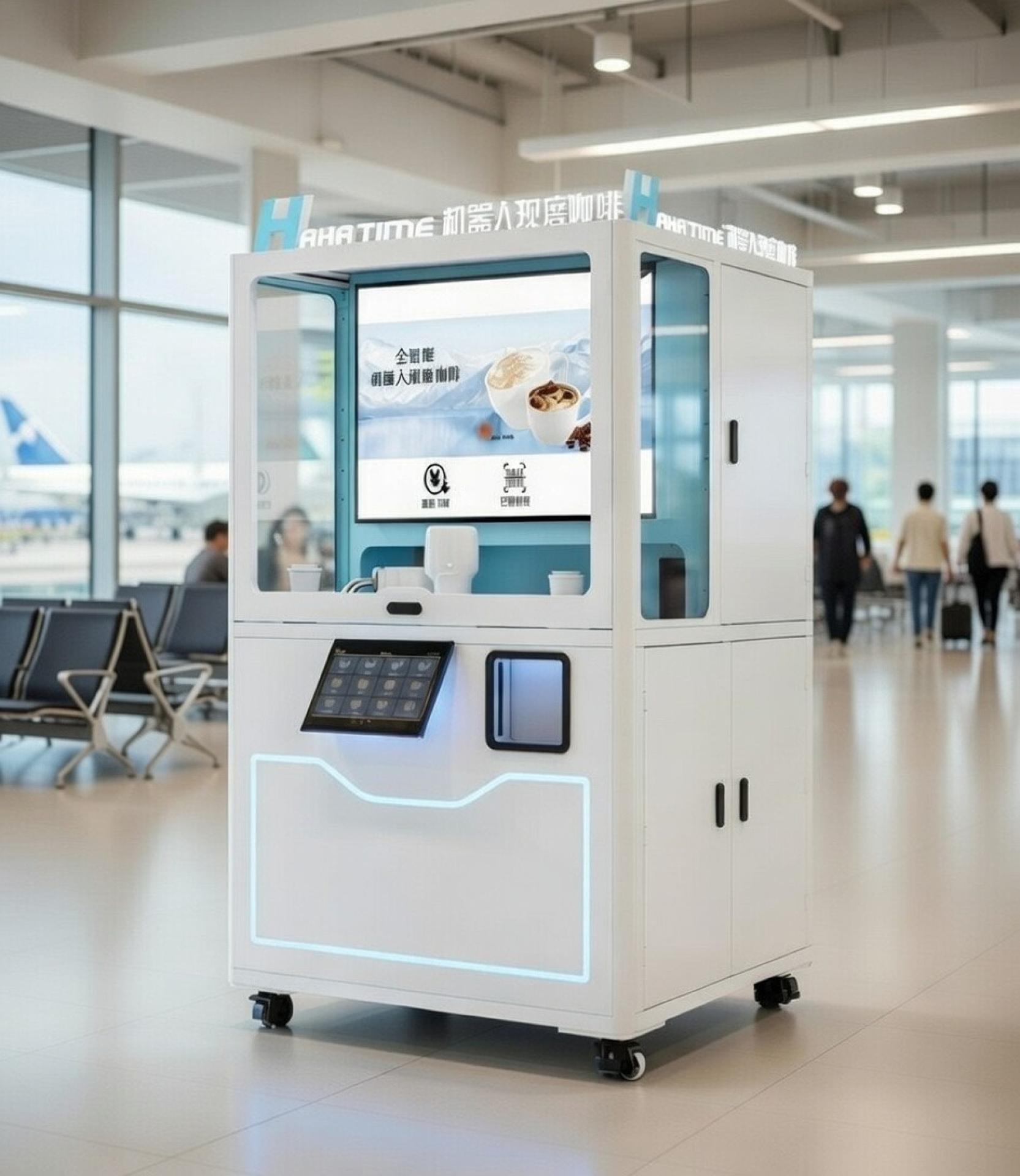 Fully Automated AI Robot Beverage Kiosk