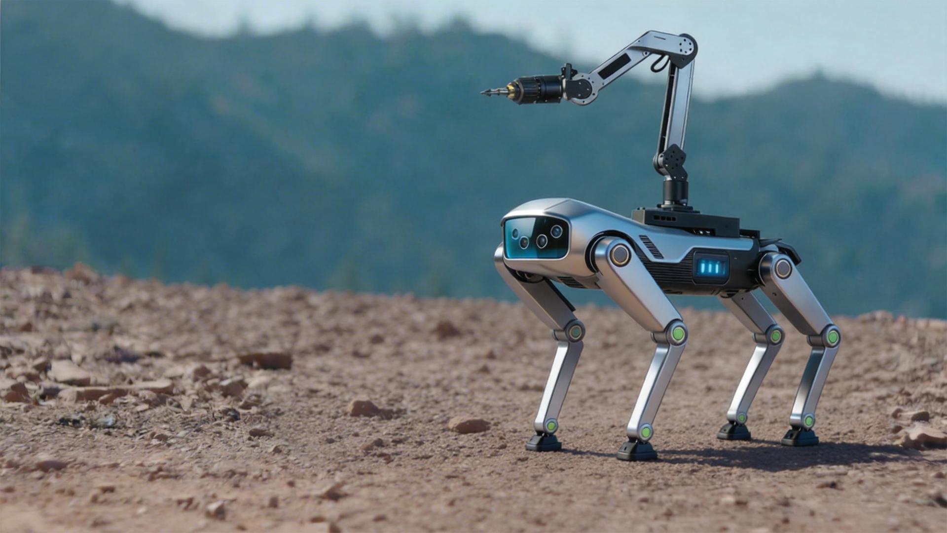 Geological Mapping and Sampling Quadruped Robot