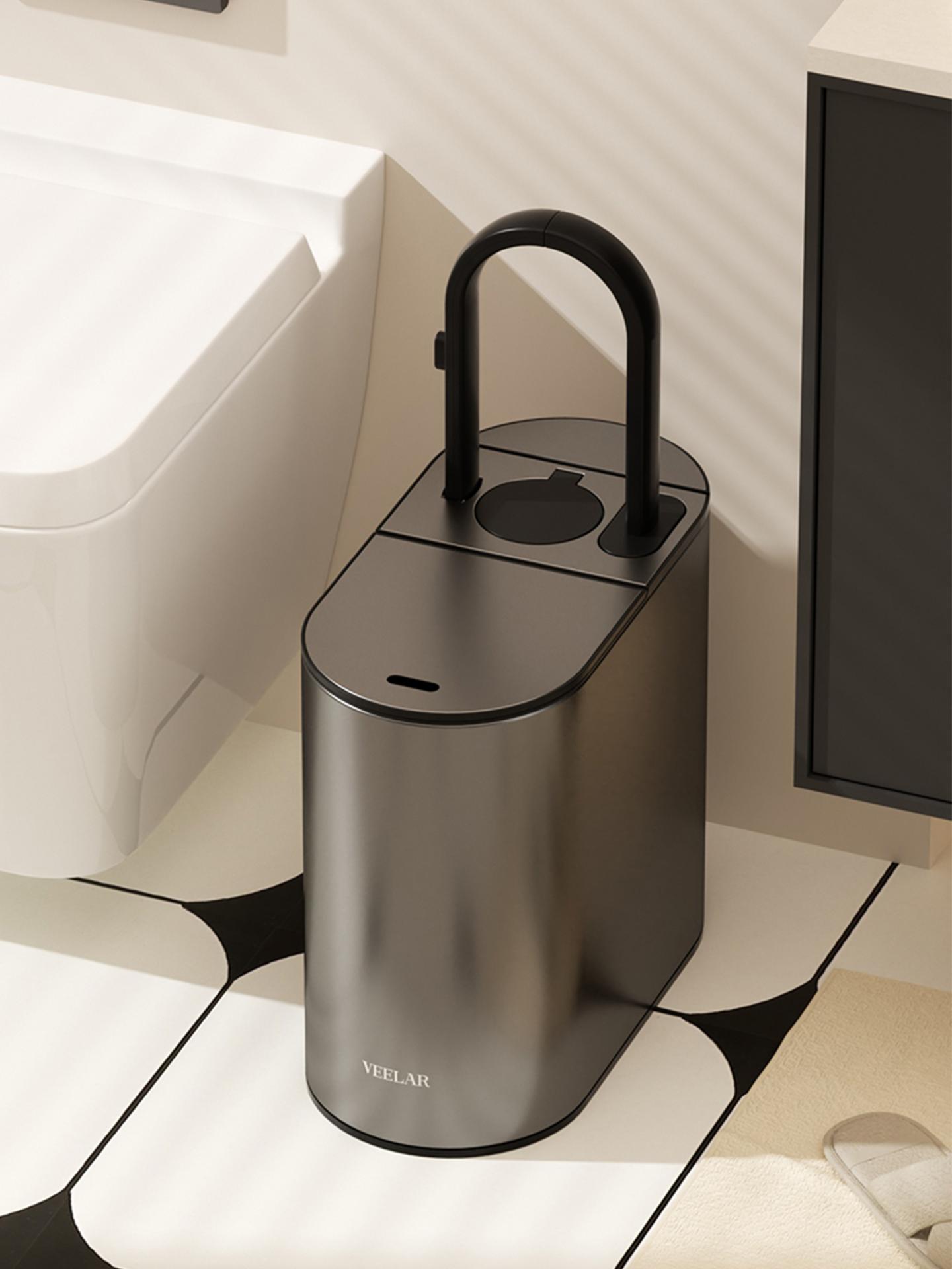  Lock-Shaped Smart Sensor Trash Can