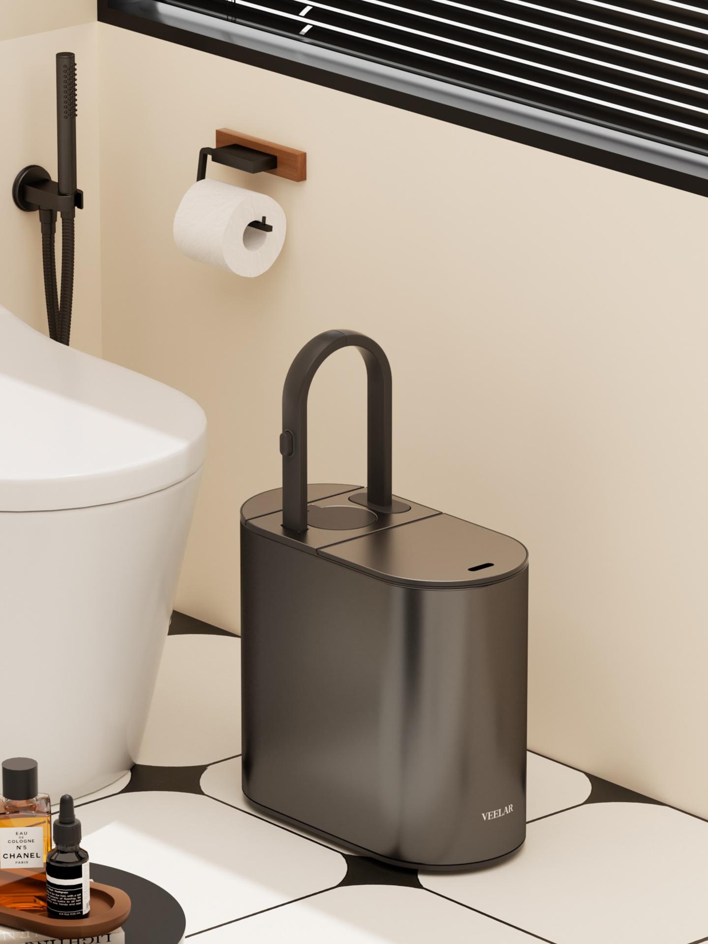  Lock-Shaped Smart Sensor Trash Can